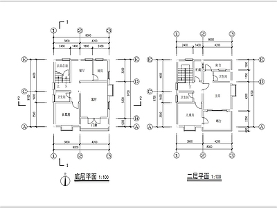 2层别墅 施工图