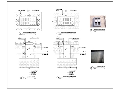 排水沟详图 施工图 园林景观给排水