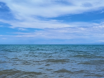 蓝天大海风景