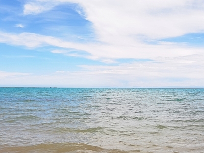 蓝天大海风景