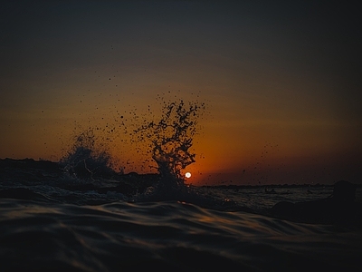 夏阳大海风景