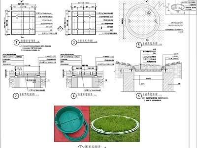 景观装饰做法详图 施工图 园林景观给排水