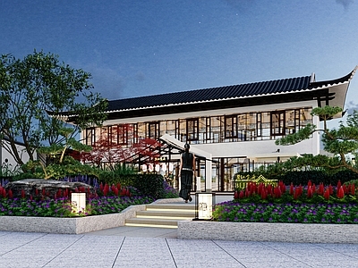 现代庭院景观【ID:1154761907】