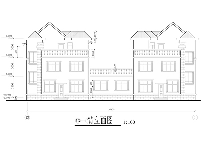 乡村别墅建筑 施工图