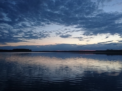 天空水面风光夕阳背景图片 自然元素