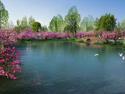 中式湿地公园景观设计【ID:1155327700】