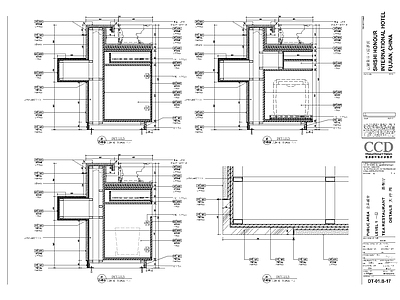泉州某现代轻奢茶餐厅服务台节点大样图 施工图 前台