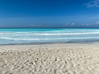 沙滩大海自然风景