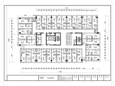 酒店公寓平面布置图 施工图