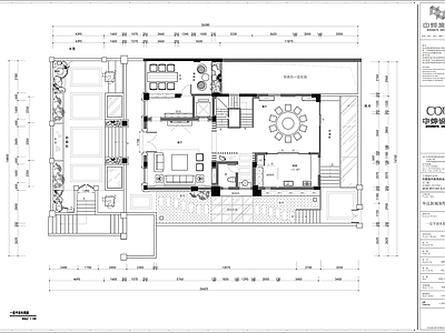 1000m²四层独栋别墅平面布置图 施工图 平层