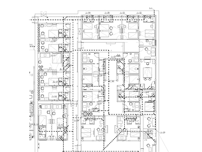 中式民宿酒店给排水 施工图