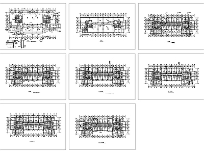 多层公寓建筑平面图 施工图