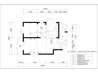 现代家装平层样板间