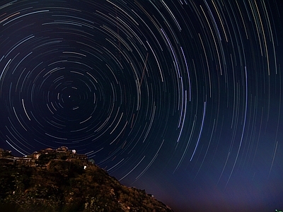 户外夜景天空星空夜色星空太空月球星空极光夜景夜晚宇宙星空