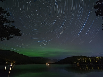 户外夜景天空星空夜色星空极光夜景夜晚宇宙星空星空太空月球 夜晚天空