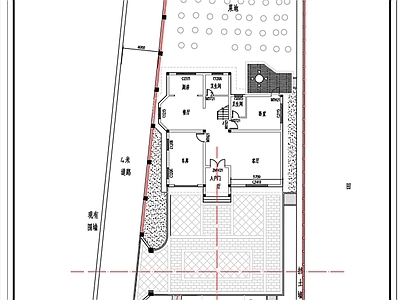 现代简约私宅别墅庭院景观方案 施工图