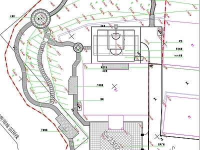 乡村私人别墅庭院景观 施工图