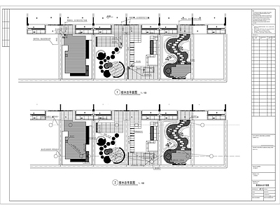 庭院给排水平面图 施工图 园林景观给排水
