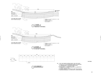 海绵城市下沉绿地做法 施工图 园林景观给排水