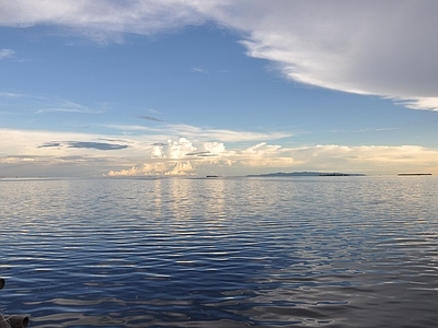 海洋 日落 天空 天空