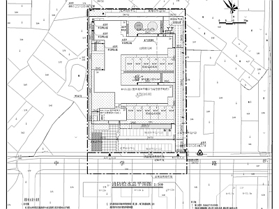 幼儿园室外给排水总平图 施工图 建筑给排水