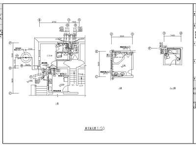 三层独立别墅给排水设计 施工图 建筑给排水