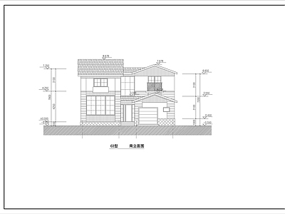 小区全套住宅别墅建筑设计图 施工图