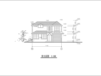 小型别墅施工建筑设计方案图 施工图