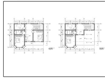 11x7m四层欧式风格自建别墅 施工图