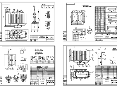 油浸式电力变压器设计图 施工图