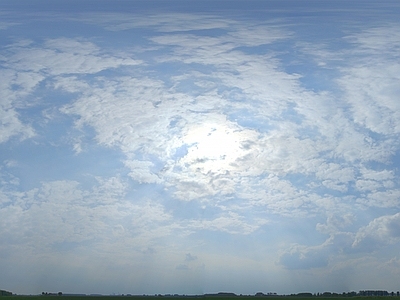 HDR全景天空农田乡村蓝天多云外景