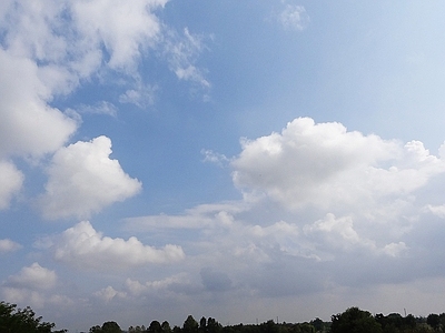 多云的蓝色天空景观风景 白天天空