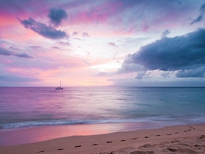 浪漫唯美夕阳天空 天空