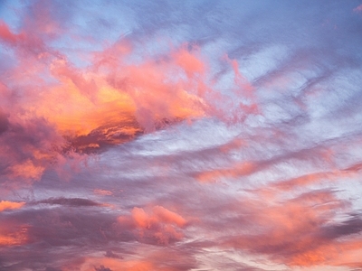 浪漫唯美夕阳天空 天空