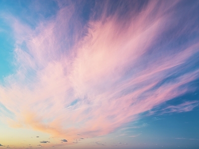 浪漫唯美夕阳天空 天空