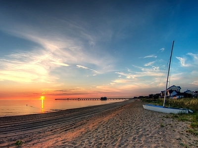 浪漫唯美夕阳天空 天空