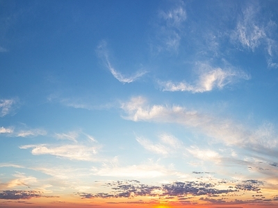 广角唯美纯净天空 天空