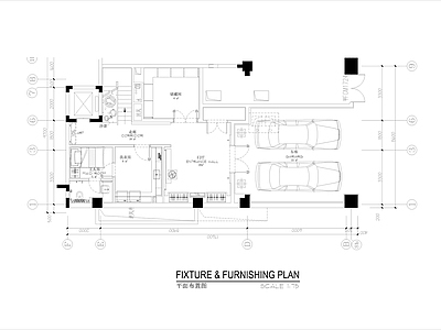 别墅平面图 施工图  四室两厅 三层别墅