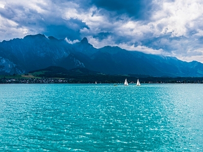 大海山水天空自然风景