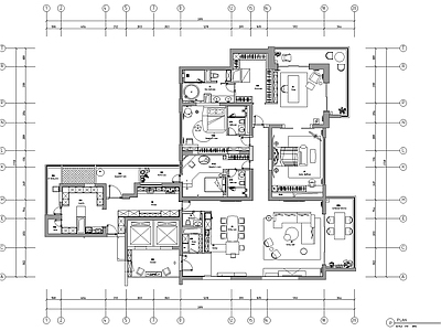 现代简约大平层家装室内全套 施工图