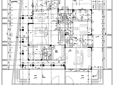 三层西班牙风格私人别墅建筑设计方案 施工图