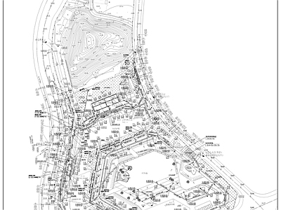 医院室外排水总图 施工图 给排水图