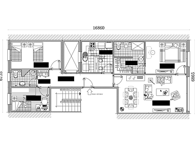 83m²公寓住宅平面设计图纸 施工图