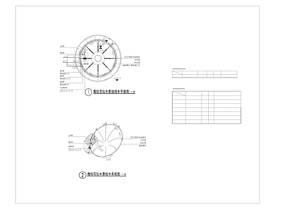 魔纹花坛水景给排水图 施工图