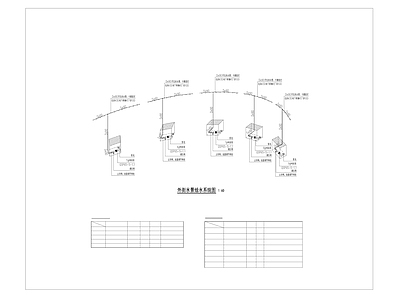 外街水景给排水图平面图 系统图 施工图