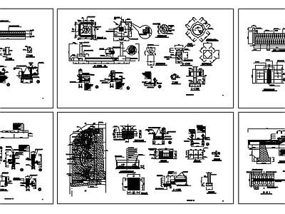 精品别墅庭院花园景观平面图 施工图