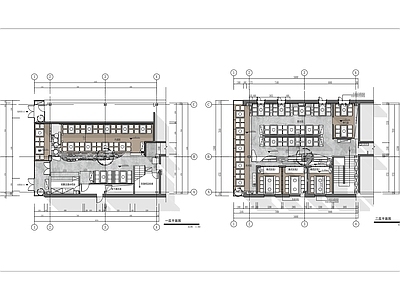 500㎡两层韩式烤肉店全 施工图
