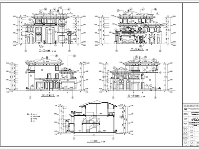 经典欧式别墅建筑设计方 施工图