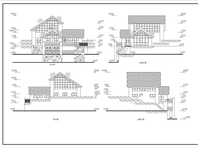 私人别墅建筑设计ca 施工图