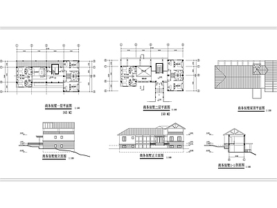 小型商务别墅建筑设计图节点 施工图